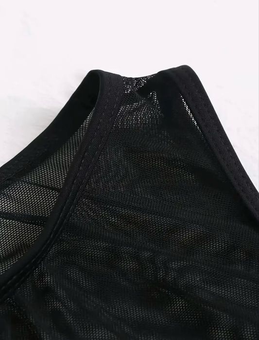 Сукня пляжна довга чорна