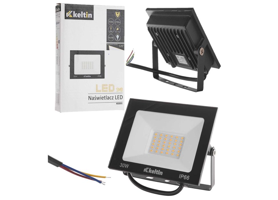 Naświetlacz HALOGEN SLIM LED 30W barwa biała neutral zimna 6500K 1865