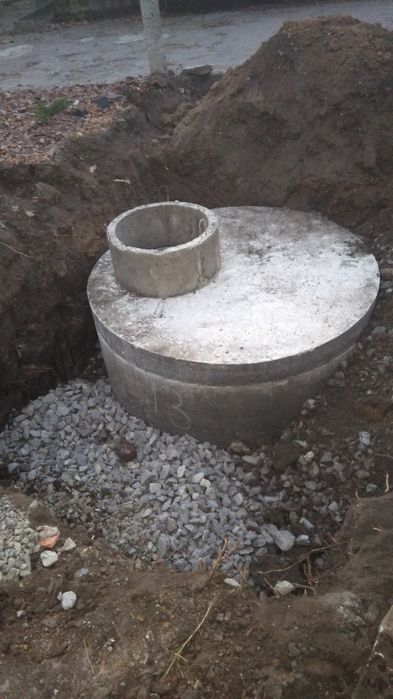 Септік, каналізація, зливна яма "під ключ". Колодець. Кольца бетонні.