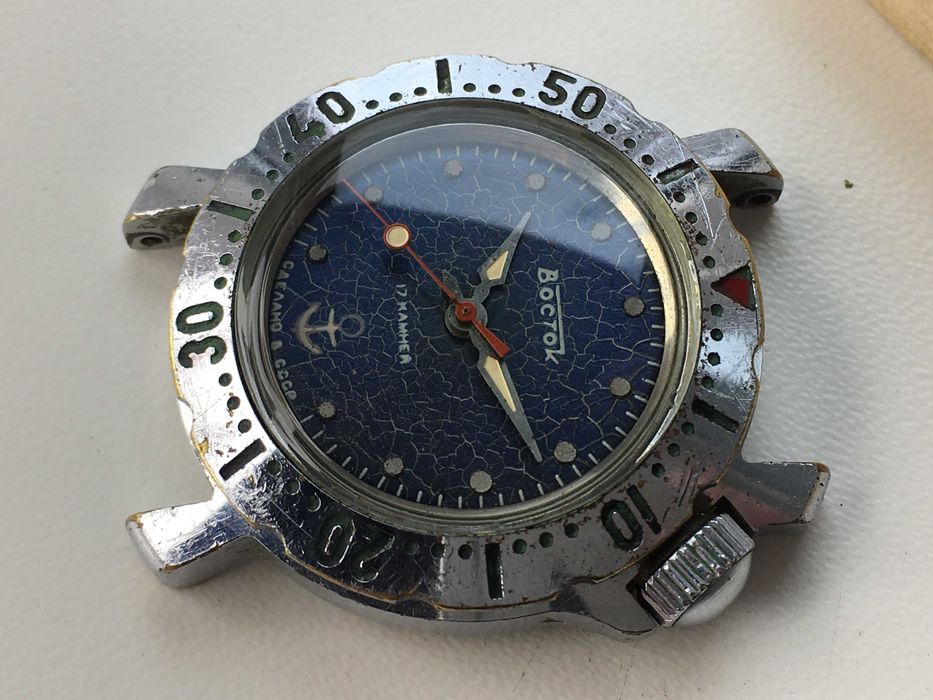 Часы водонепроницаемые Восток юношеские якорь СССР рабочие