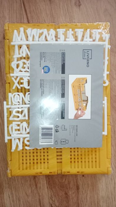 Koszyk plastikowy - nowy - żółty