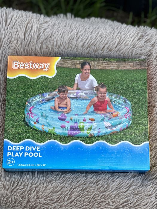Nowy basen dmuchany dla dzieci 1,52x30 Bestway