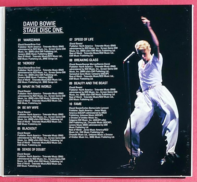 2 CDs David Bowie STAGE