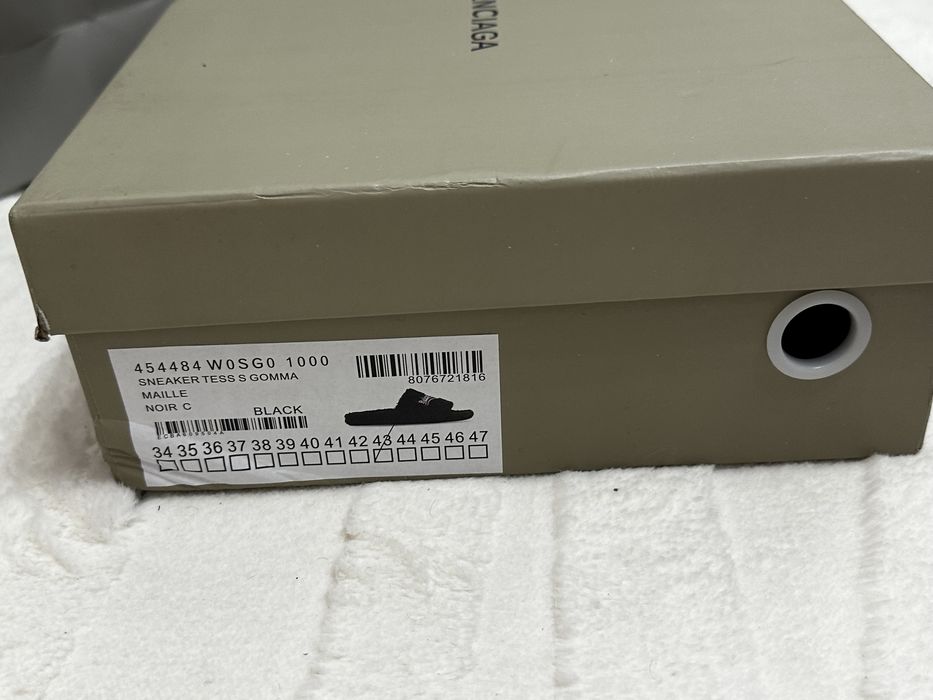 Balenciaga Teddy Slides Black