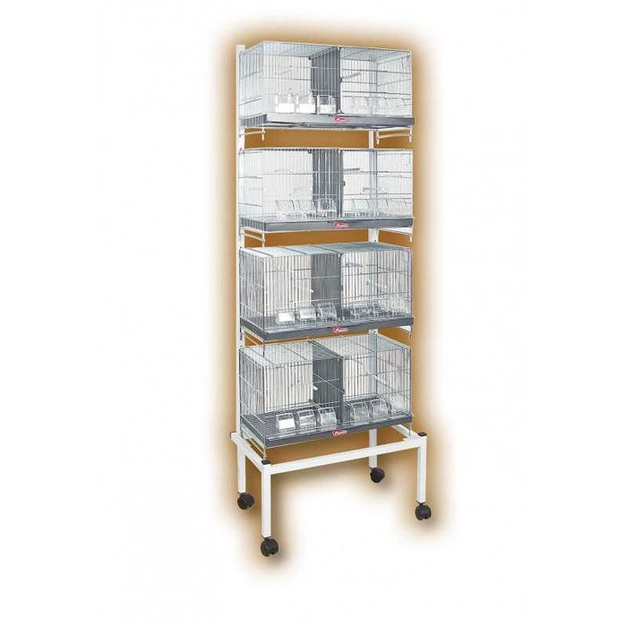 NOVO - Carro Suporte com rodas para gaiolas, Bastidor de viveiros