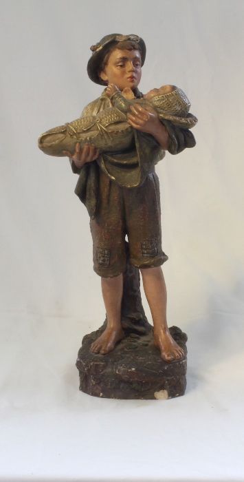 Figura de  Bernard Bloch em Terracota policromada anos 30