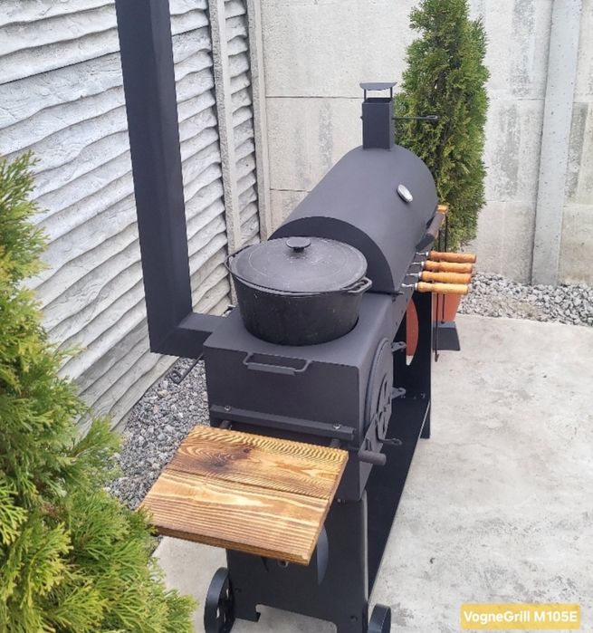 • ХІТ 2026 • Гарантія • Мангал Барбекю з Піччю під Казан / Коптильня