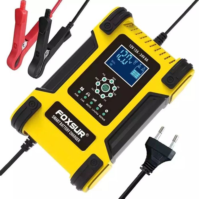 FOXSUR (12V-12А 24V-6А) FBC122412D - імпульсний зарядний пристрій для автомобільних аккумуляторів
