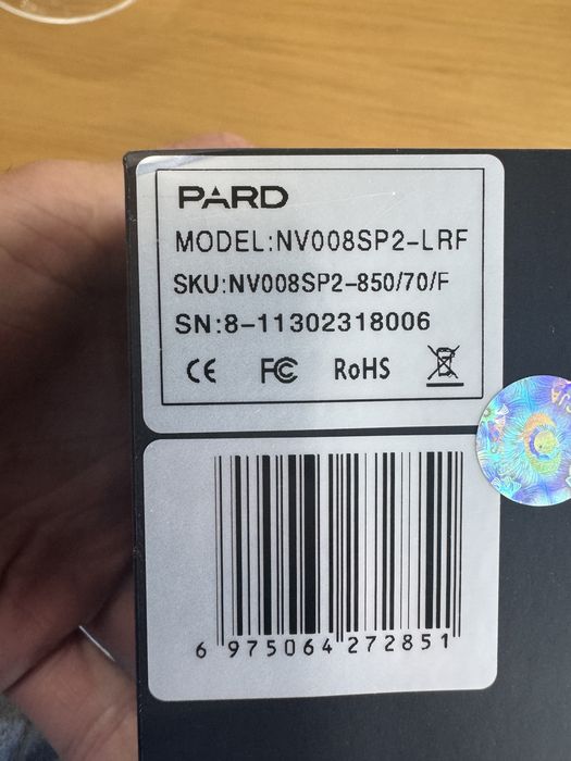 PARD NV008 SP2 - LRF monokular obserwacyjny noktowizor luneta