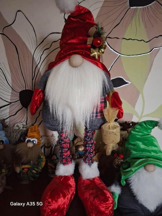 Гном новорічний. 70 см. Ручна робота