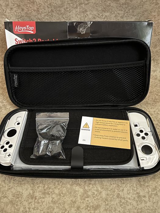 Защитный чехол-кейс Heystop 4-в-1 для Nintendo Switch / Switch OLED (Комплект)
