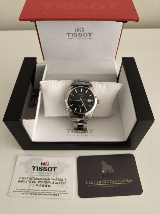 Relógio Tissot gentleman powermatic 80 silicium Verde