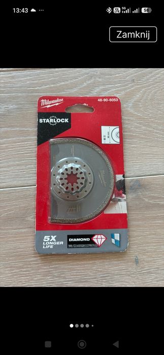 Milwaukee Starlock z nasypem diamentowym.