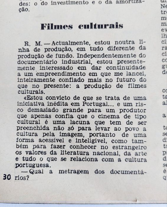 1968 - ANTONIONI e o Cinema Português