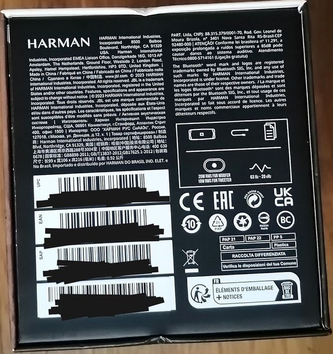 Coluna Bluetooth JBL Flip 6- nova, 3 anos de garantia