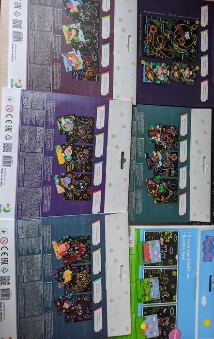 Набір для творчості Djeco наліпки скретч гравюра наклейки джеко