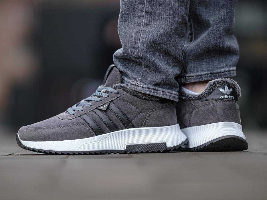 Чоловічі зимові на хутрі Кросівки Adidas Winter Адідас