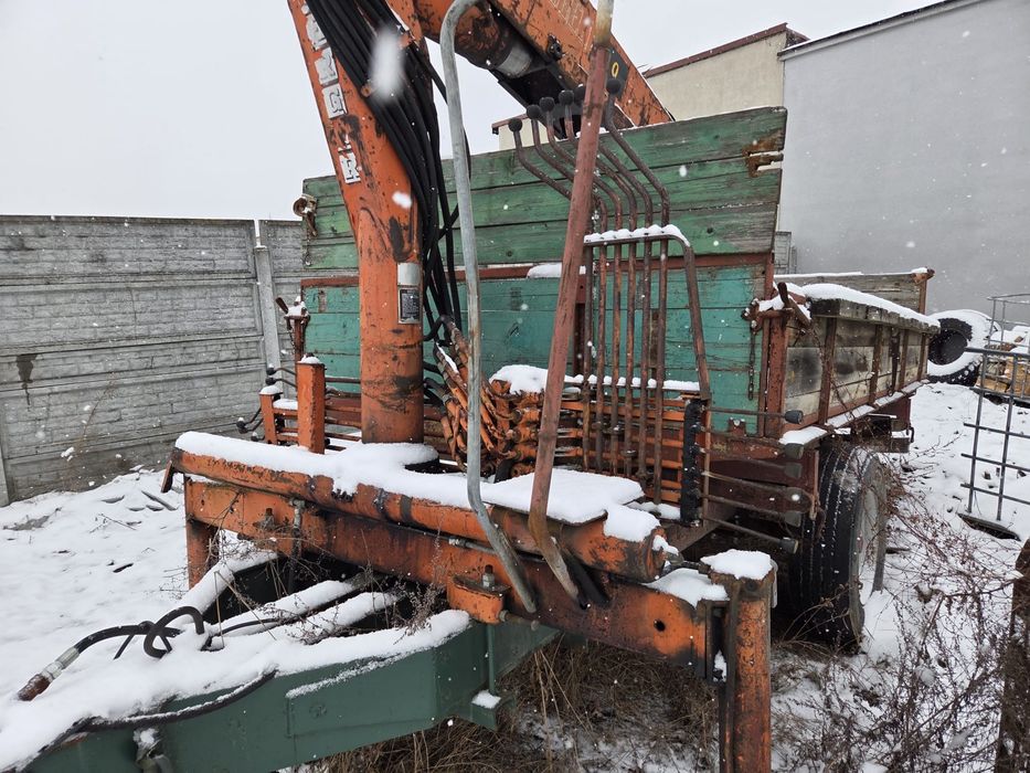 Przyczepa hds do drewna 6t wywrot