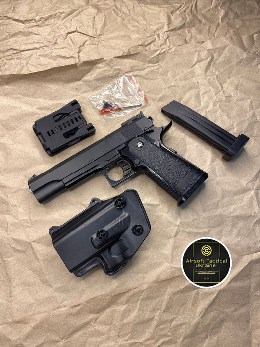 Металевий пістолет з кобурою Hi-Capa - модель G6+ (іграшка)