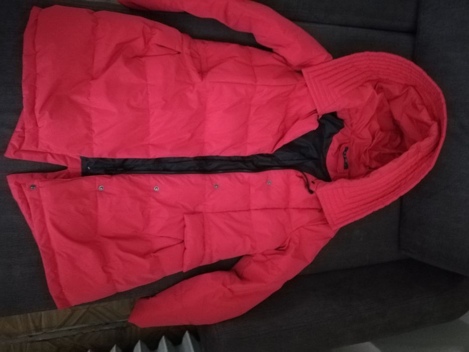 Parka damska S czerwona