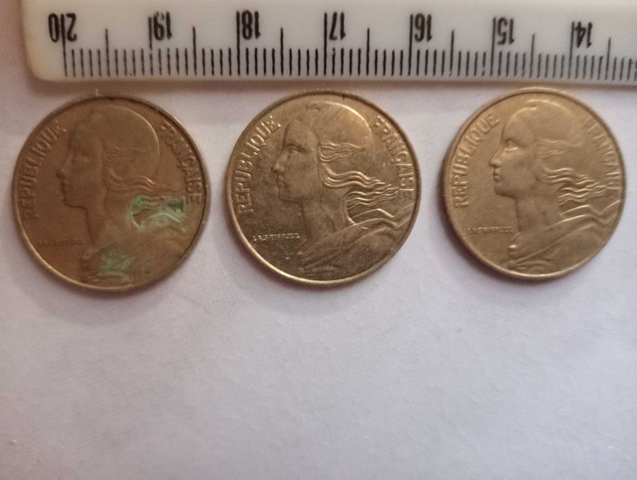 Francos franceses moedas numismática