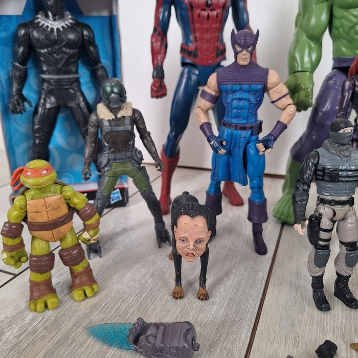ЛОТ фігурки супергерої Марвел,Marvel,жах на вулиці В'язів,черепашки Н