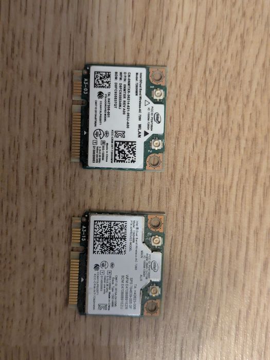 Wi-Fi адаптер Intel 7260 HMW AC, 2,4 GHz, 5 GHz, b/g/n/ac, Bluetooth