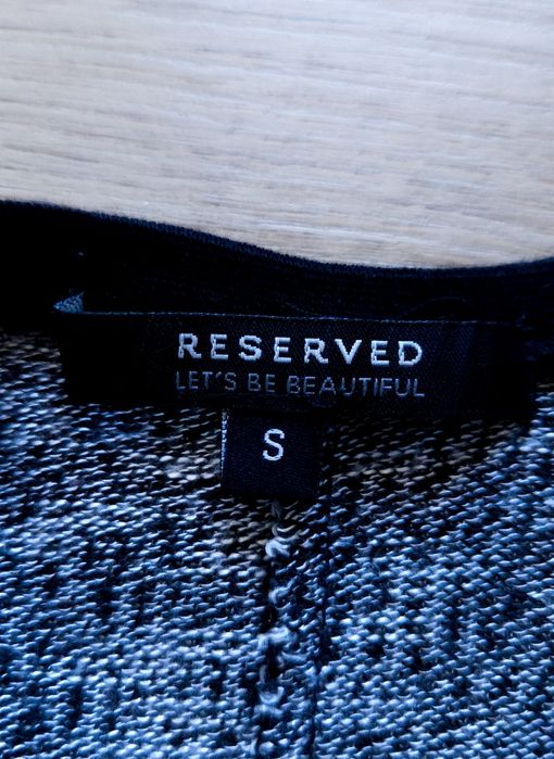 Szara bluzka reserved oversize basic rozmiar S/M melanż