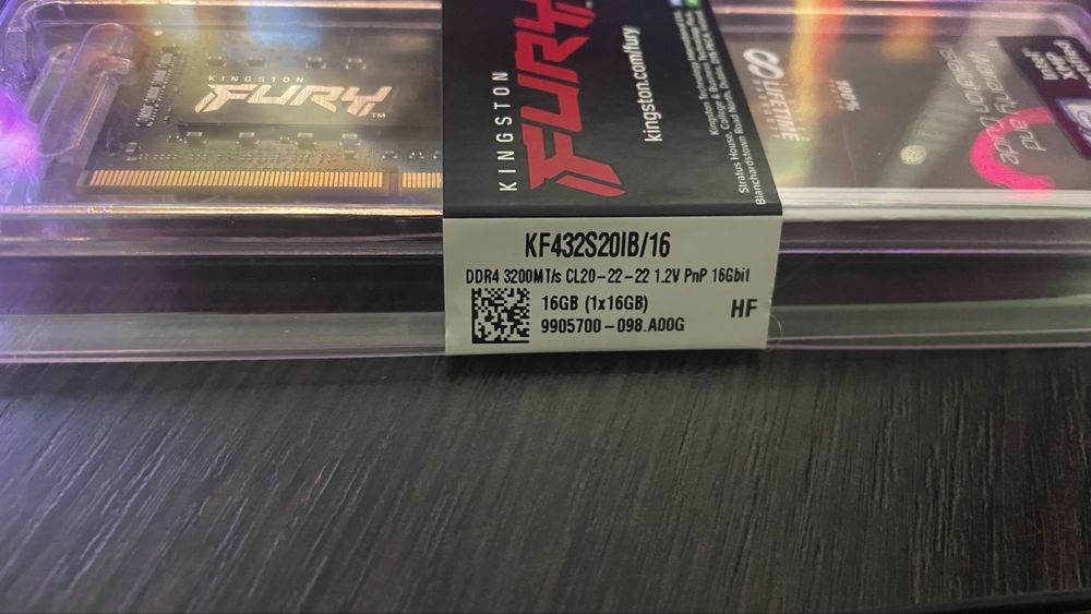 Оперативна памʼять для ноутбука SODIM DDR4 16GB