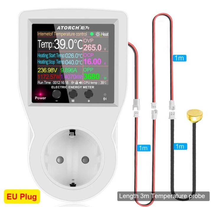 Розетка терморегулятор WiFi таймер датчик температуры