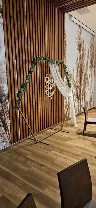 STALOWY ZŁOTY HEKSAGON ŚCIANKA Ślubna Weselna Sprzedaż Olsztyn