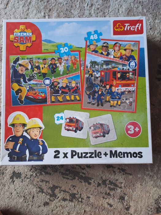 Puzzle Strażak Sam 3+ 30,48+24 memos