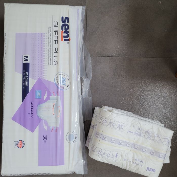 SENI SUPER PLUS pieluchomajtki na rzep rozm. M