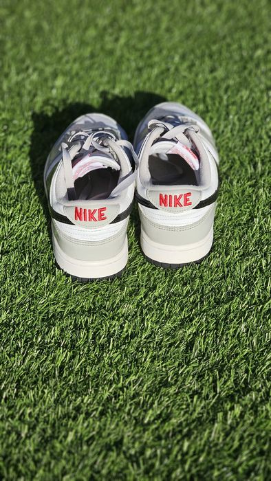 Sapatilhas Nike Dunk Low Pretas, Cinzentas e Brancas (brilho)