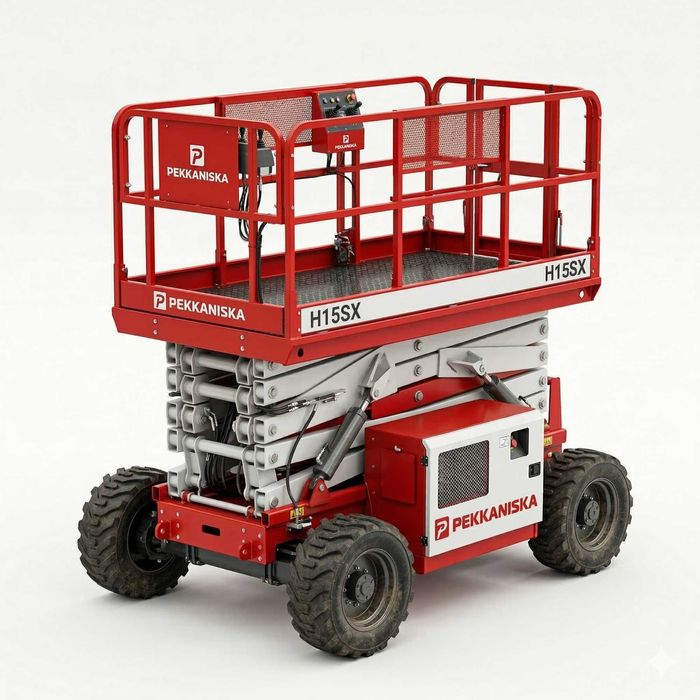 Оренда дизельного ножичного підйомника H15 SX – Pekkaniska