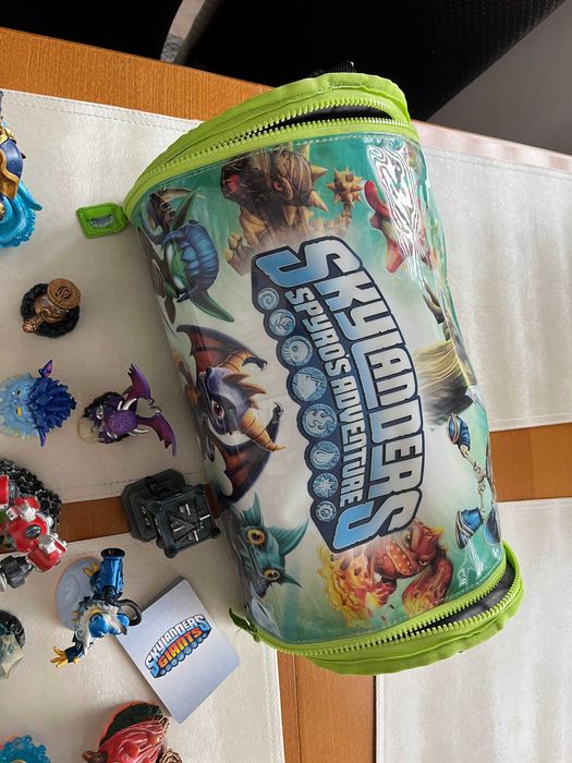Duży zestaw Skylanders 2 portale 14figurek karty torba