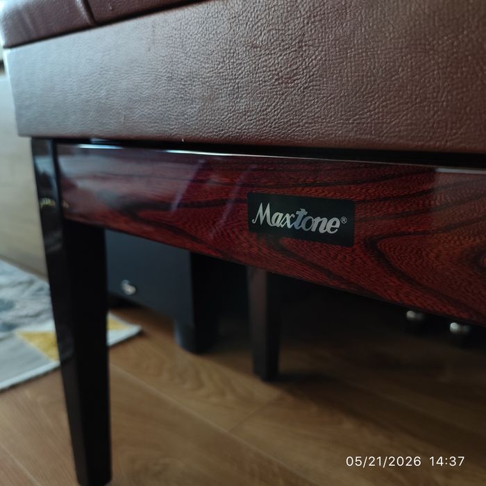 Банкетка для піаніно MAXTONE PBC-31W-1S