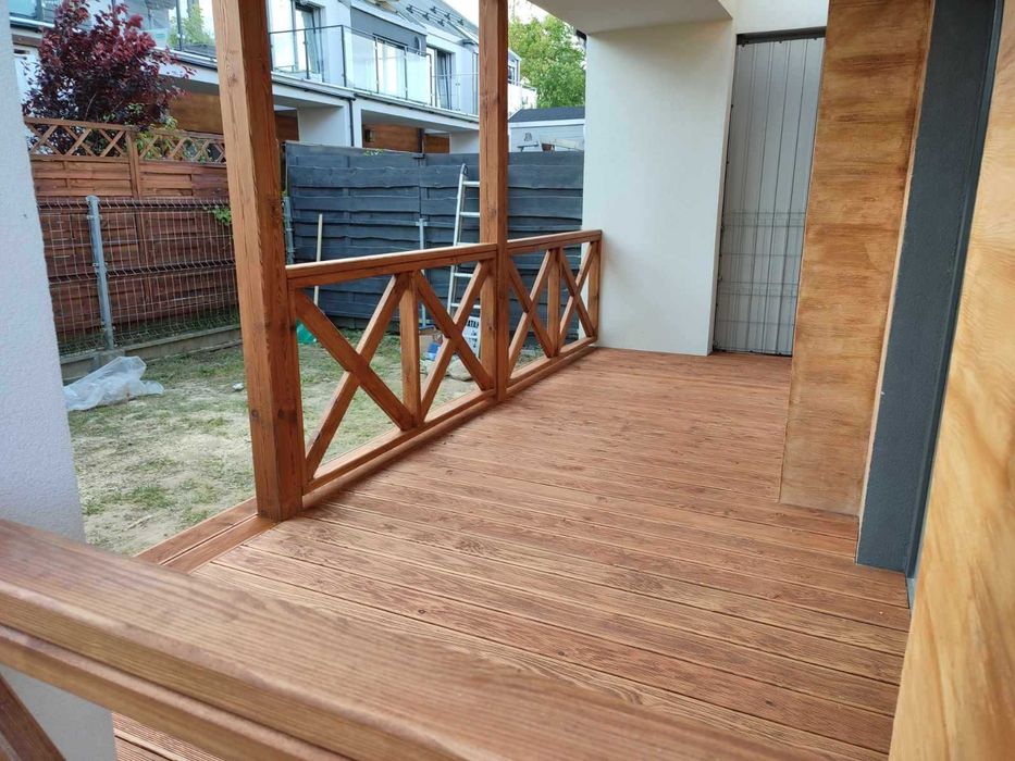 : Deska na Taras Modrzew – Do Pensjonatu / Domu – Busko