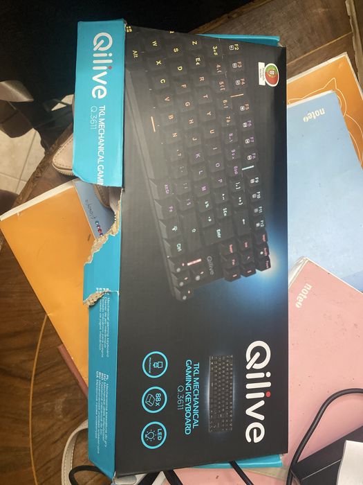 Teclado Mecânico Gaming Qilive Q.3611 Rgb