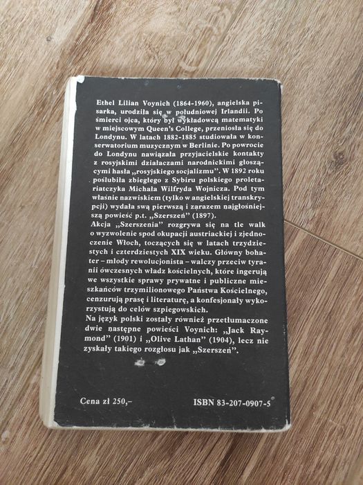 Stara książka ethel lilian voynich
