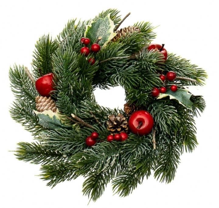 Різдвяні віночки з прикрасами