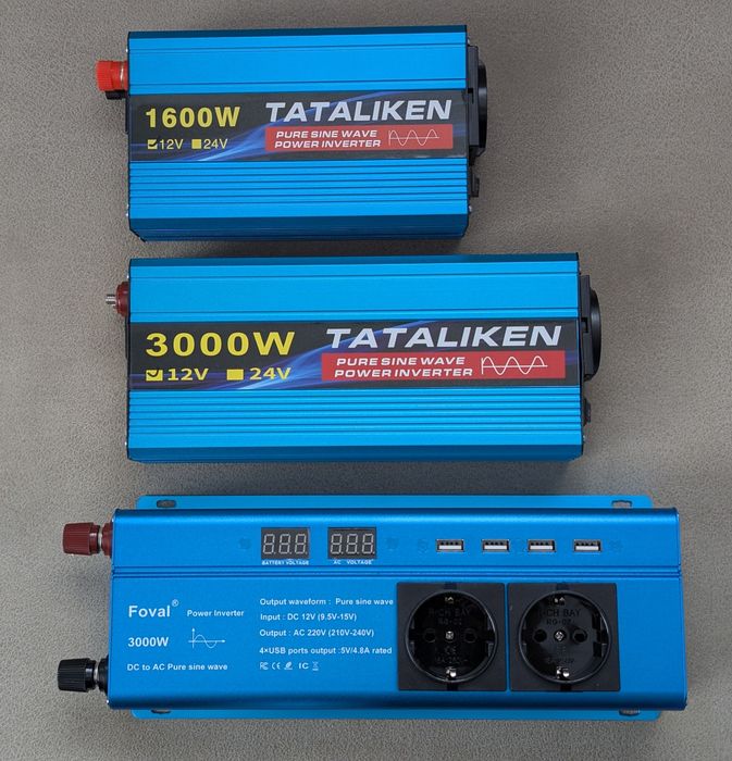 Інвертор Tataliken 3000w чистий синус євророзетка
