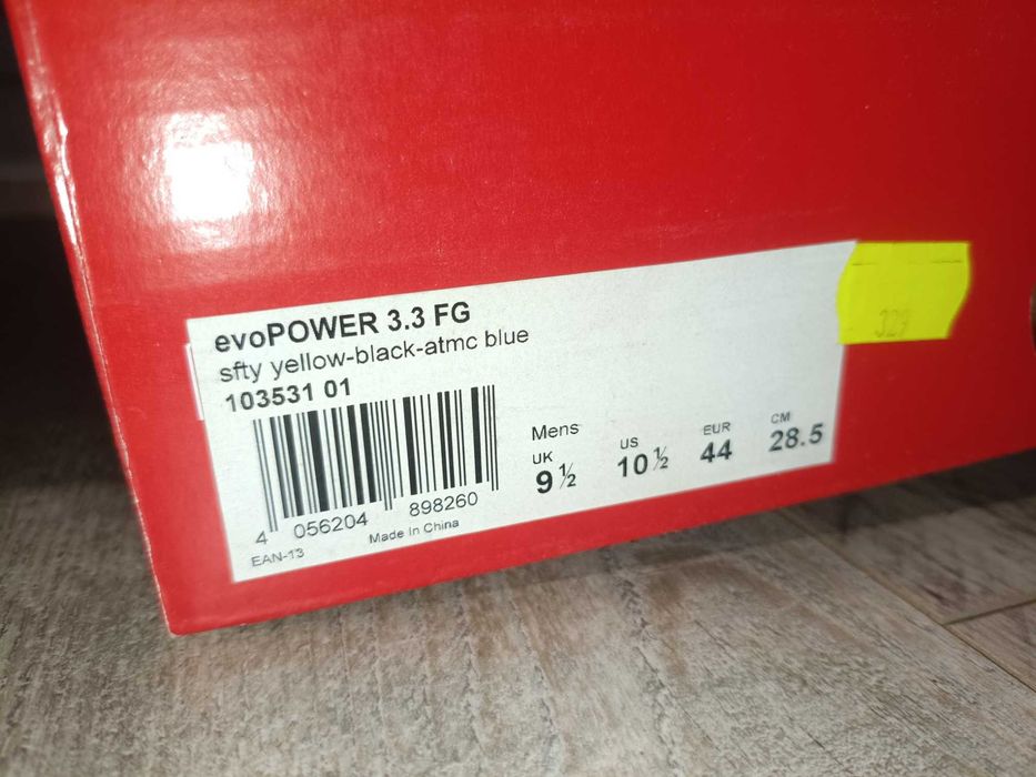 Korki Puma evoPOWER 3.3 FG – rozmiar 44, 28.5 cm, stan bardzo dobry