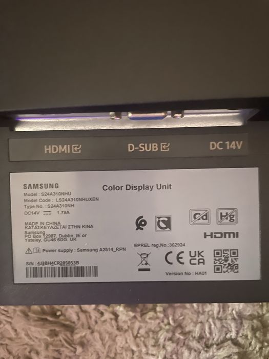 Monitor Samsung S24A310NHU 24