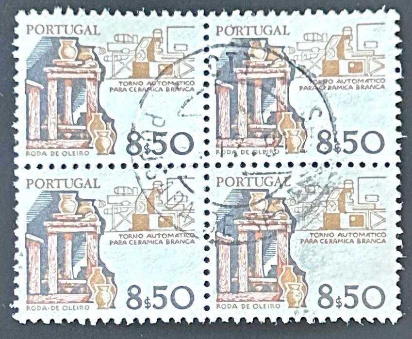 Sheet of Used Stamps at 8$50 – Tools of the Trade – 1981