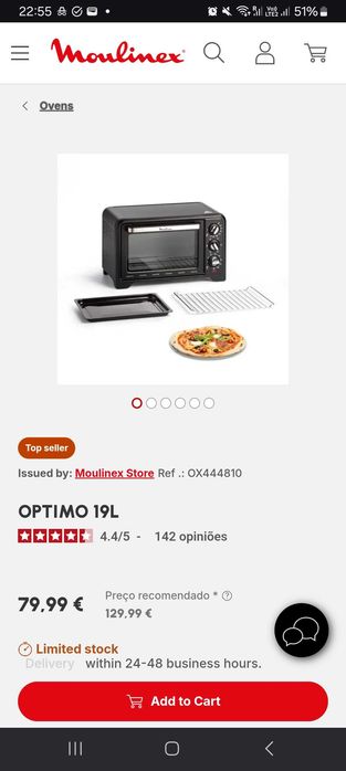 Forno elétrico Moulinex Optimo 19L