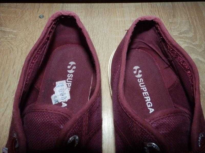 Кроссовки , кеды superga classic burgundy