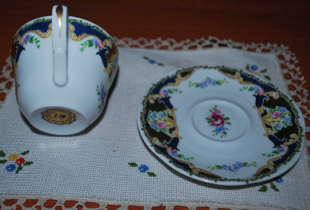 Chávena e Pires Porcelana Limoges Vizavi Itália