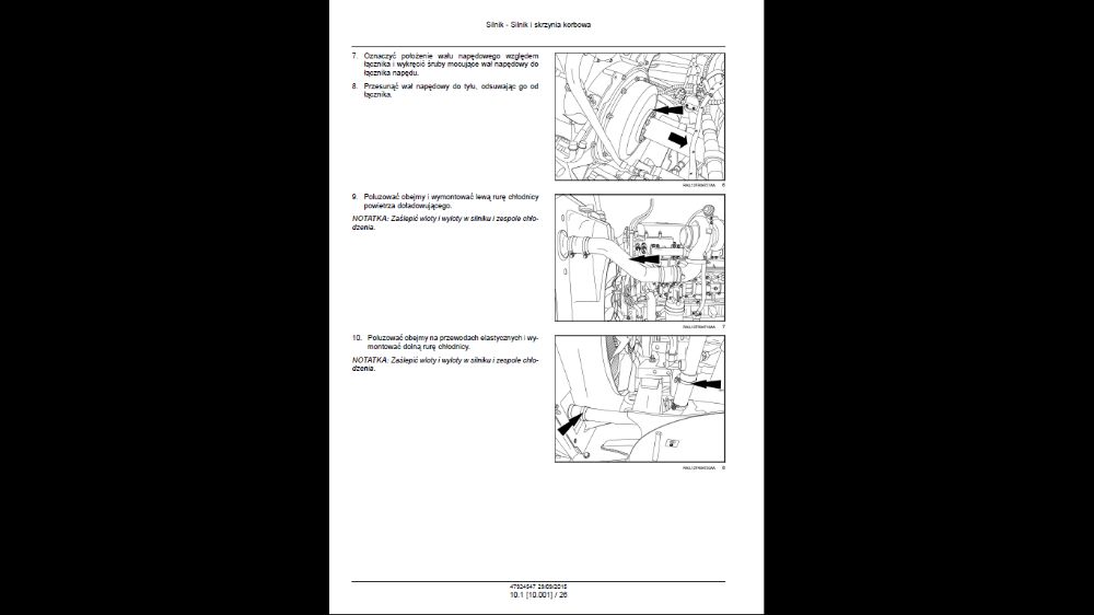CASE STEIGER 370, 420 , 470 , 500, 540 ,580, 620 instrukcja napraw PL