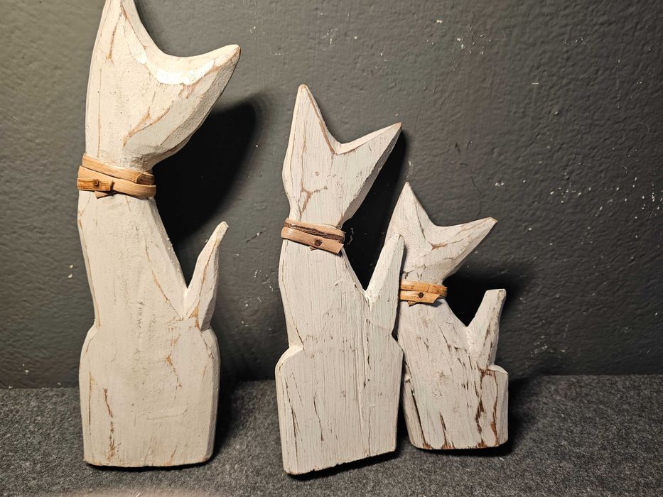 Koty drewniane zestaw 3szt